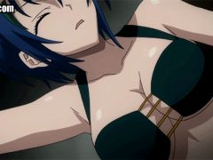 Anime cartoon babe with huge tits