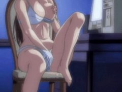 Anime hottie rubbimg herself
