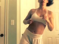 Evangeline Lilly Home Wasp Workout