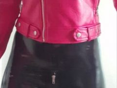 [OC] Latex Leggings And Leather Jacket I Think Both Looks So Hot Together Don’t You Think?