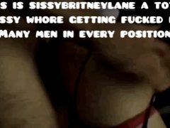 Sissybritneylane total whore fucked by many men in every position sissy femboy trap gurl crossdresser