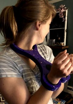 3D Printed A Shrews Fiddle. The Wrist Holes Have Inserts So It Fits My Wife Nice And Snug, And With The Inserts Removed It Fits Me As Well.