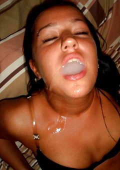 A Huge Load In Her Mouth!