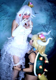Bowsette Taking Off Boosette/Booettes Pantys By Gunaretta Cosplay And Lysande